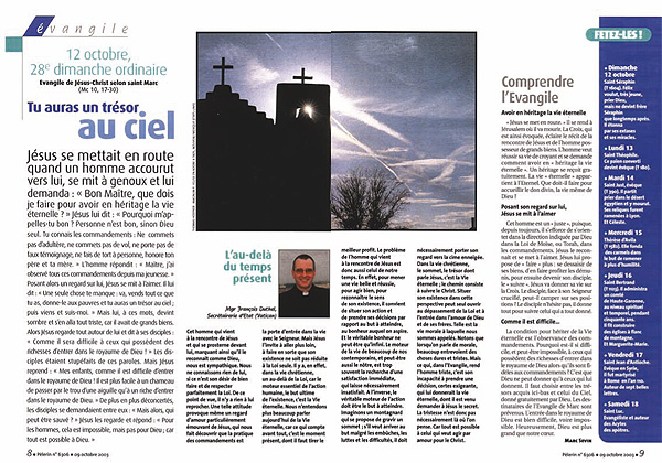 maquettage article de magazine