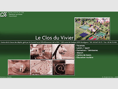 creation du site internet clos du vivier